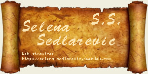 Selena Sedlarević vizit kartica